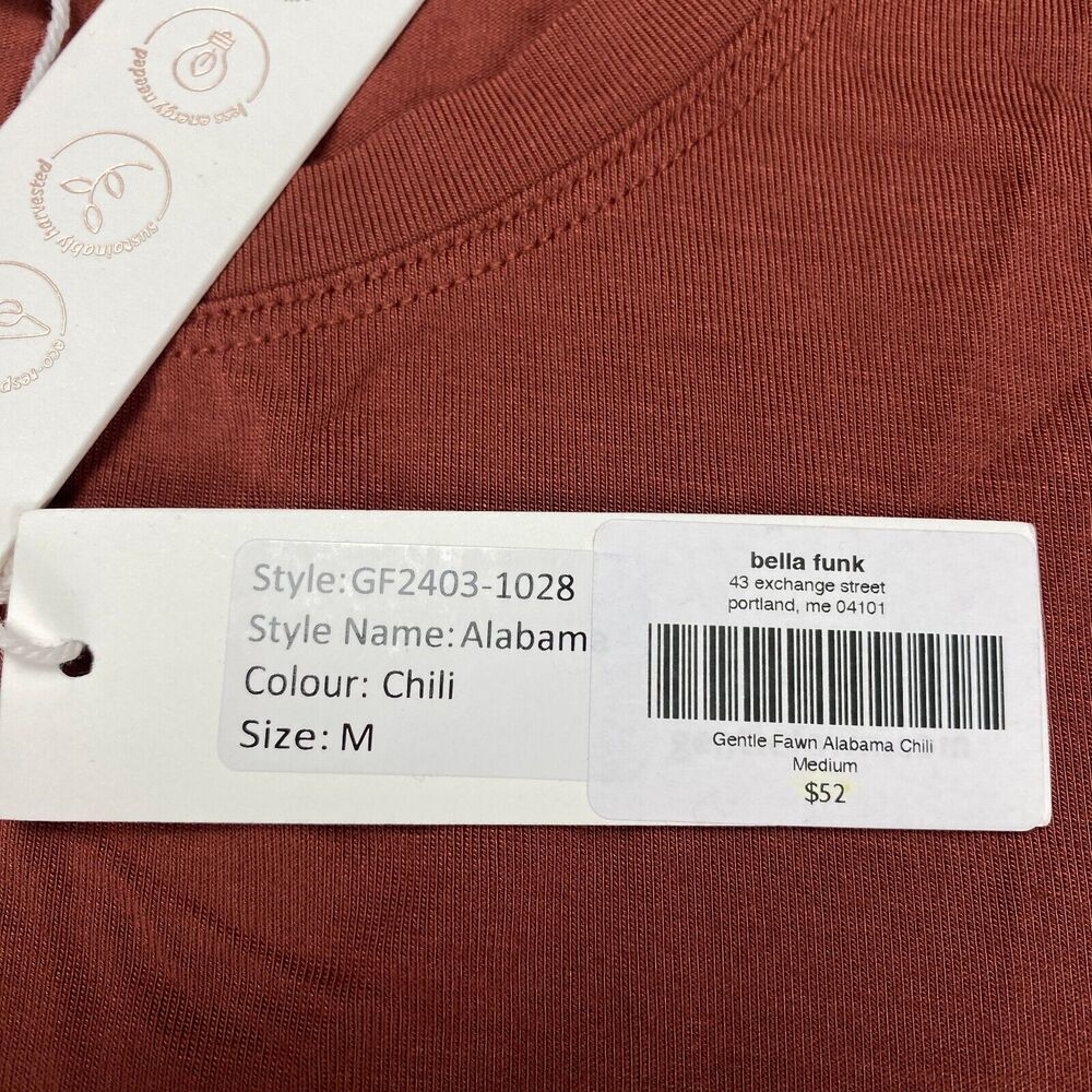 Gentle Fawn Alabama Jersey Knit Short Sleeve T-Shirt Womens Sz M Chili MSRP: $52 - Picture 13 of 16